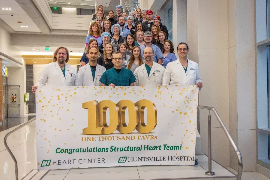 Our Structural Heart Team also reached a big milestone this year with the completion of its 1000th Transcatheter Aortic Valve Replacement (TAVR) procedure.