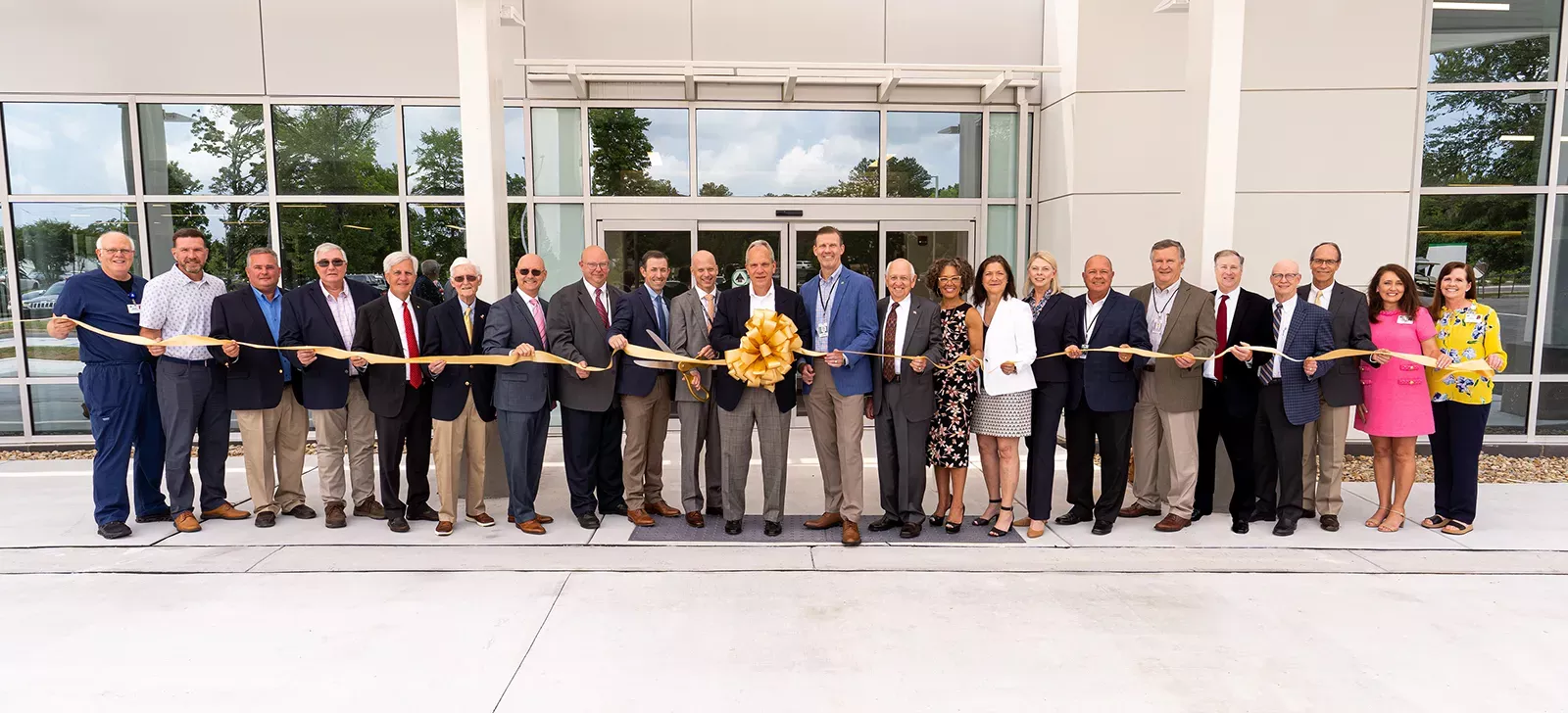 Ribbon cutting at the new Marshall Medical South Patient Tower and Hospital Entrance