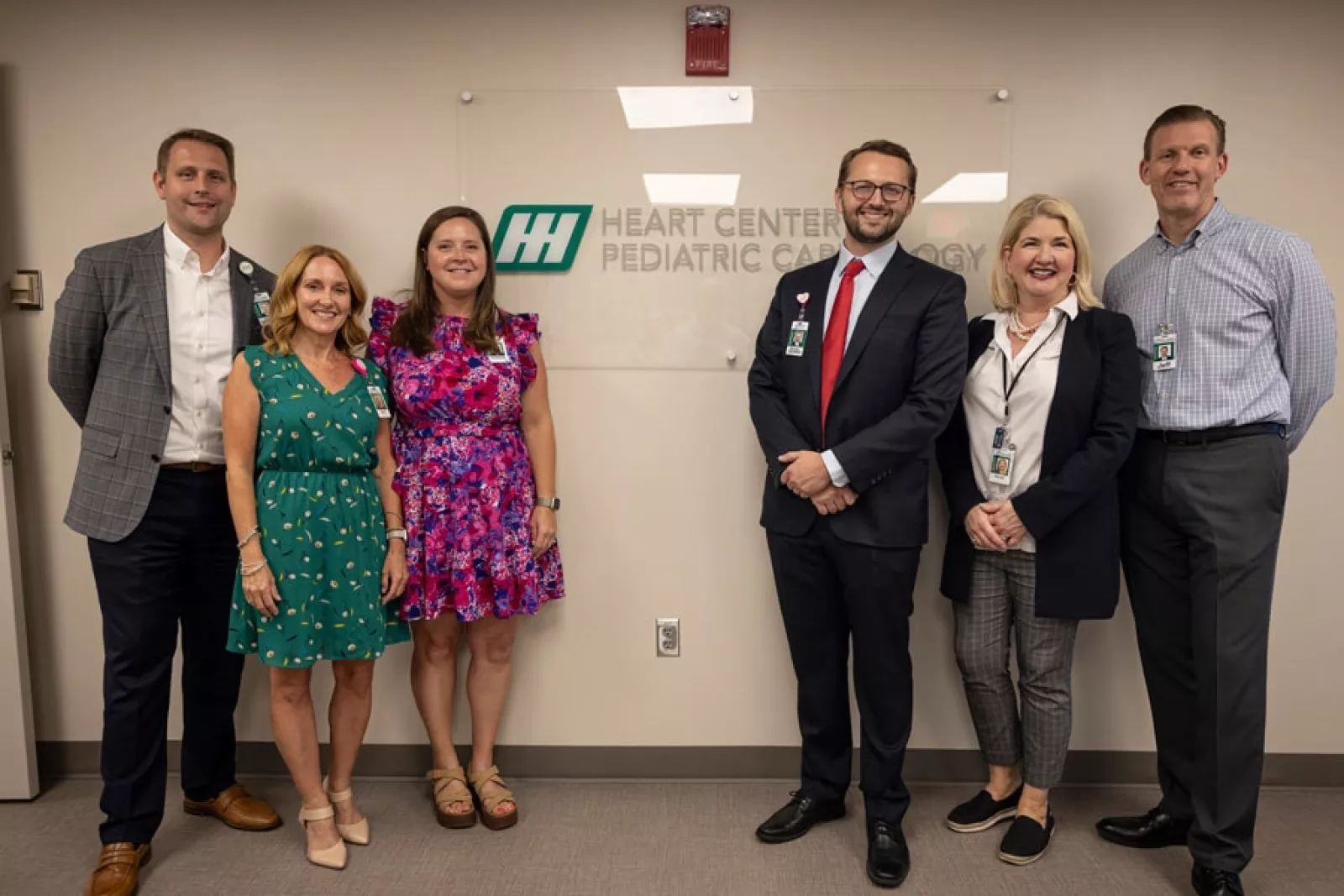 Members of hospital administration and the Huntsville Hospital Foundation