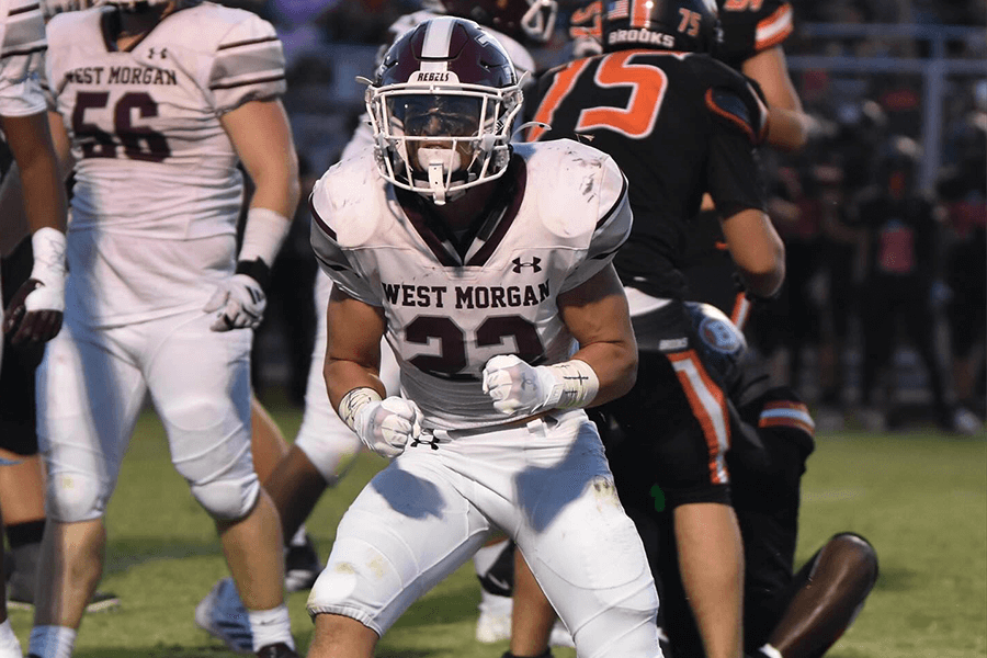 Cole Thorn in football gear