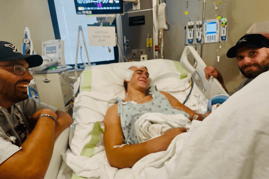 Cole Thorn in hospital